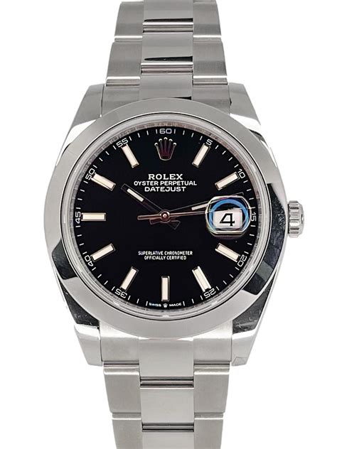 rolex oystersteel black dial